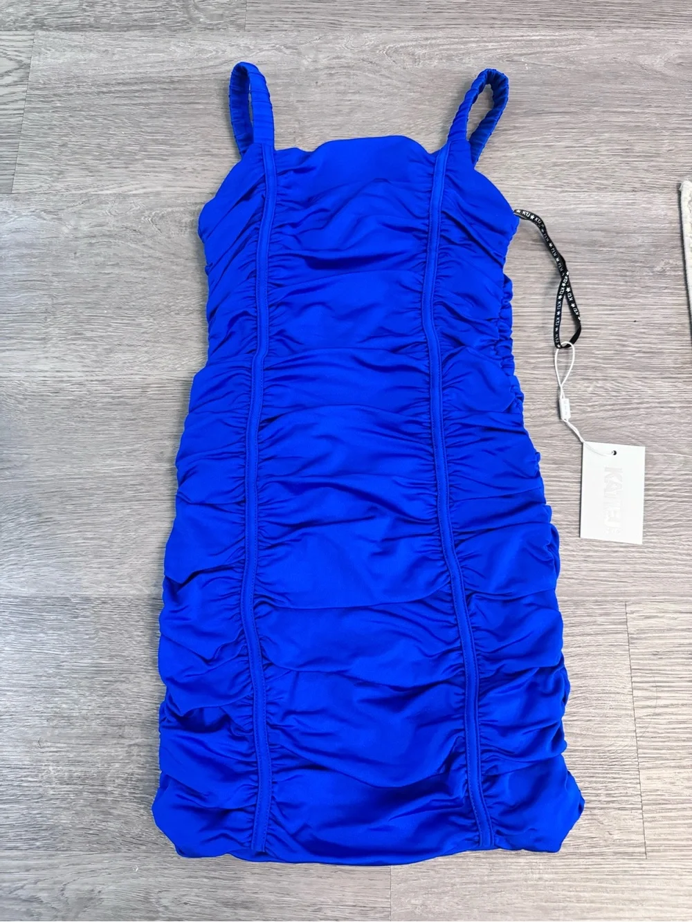 Kids KatieRuched Blue Bodycon Dress